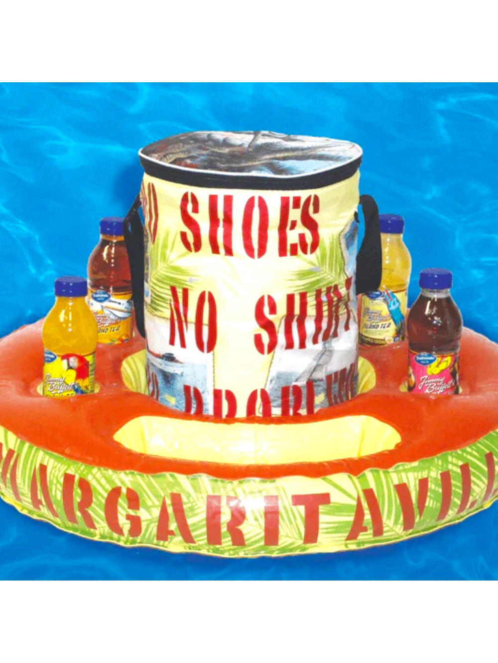 Margaritaville Float & Tote Cooler Pool Float 5 Cup Holders NEW In Box! - Picture 3 of 9